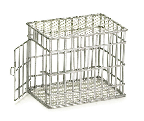 Small Dog Cage, Galvanized